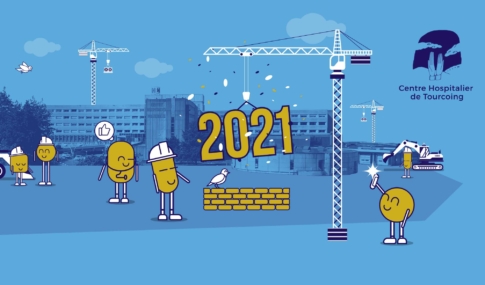 illustration Le Centre Hospitalier de Tourcoing vous souhaite une bonne année 2021 !