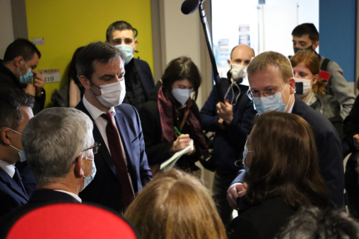 illustration Visite des ministres de la Santé et de l’Intérieur au Centre Hospitalier de Tourcoing