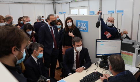 illustration Visite des ministres de la Santé et de l’Intérieur au Centre Hospitalier de Tourcoing