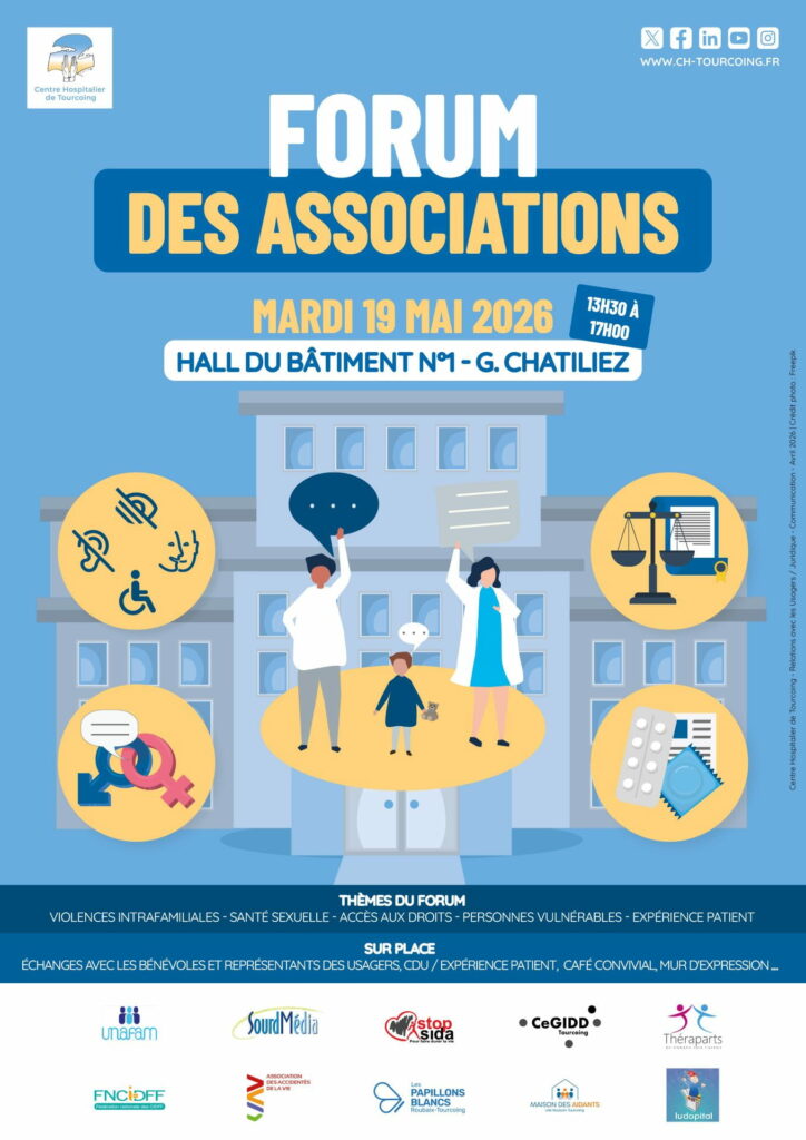 Affiche Forum des associations CH Tourcoing